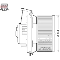 Salona apsildes radiatora ventilators